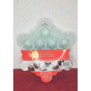 WILTON Silicone Snowflake Mold 12‎ Cavities Bite Size Cakes Candy NEW